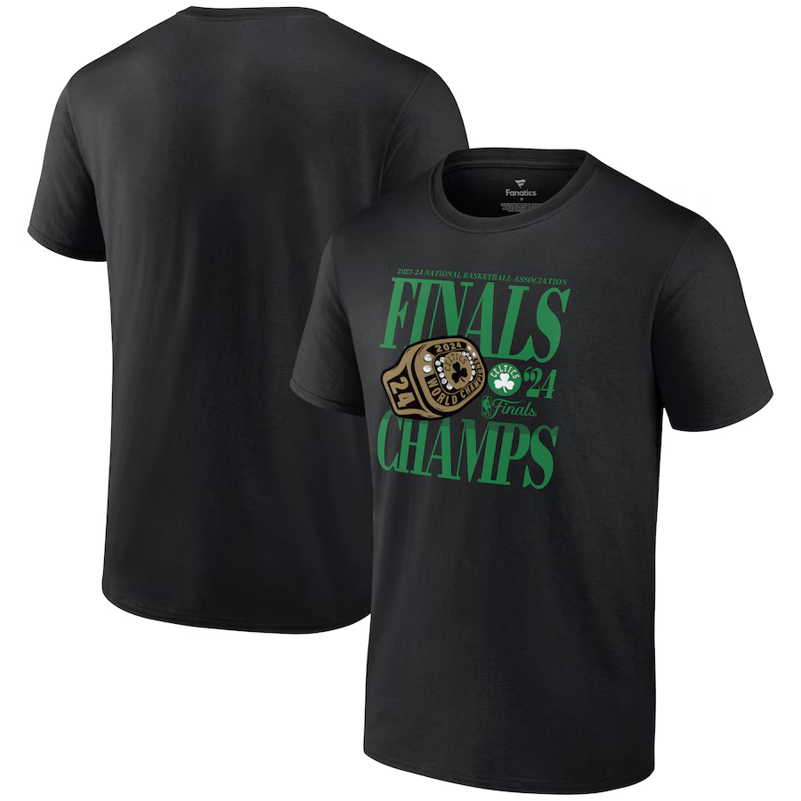 Men NBA Boston Celtics  2024 Champions T shirts black style 7->nba t-shirts->Sports Accessory